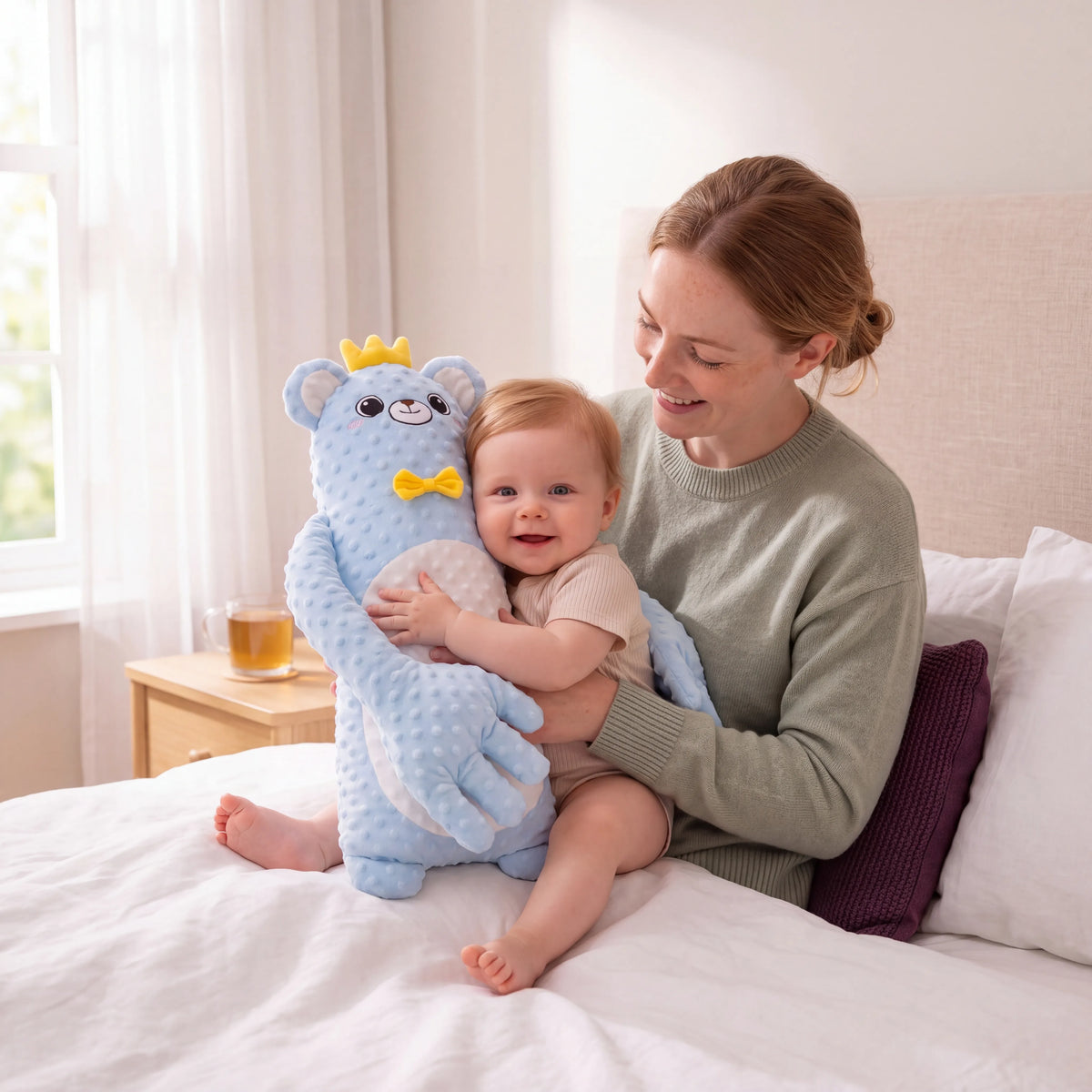 Sandy — Peluche ours bleu à tapotements — vue 4