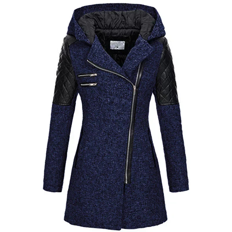 Eloisa — Manteau long à manches matelassées — Amielle Paris