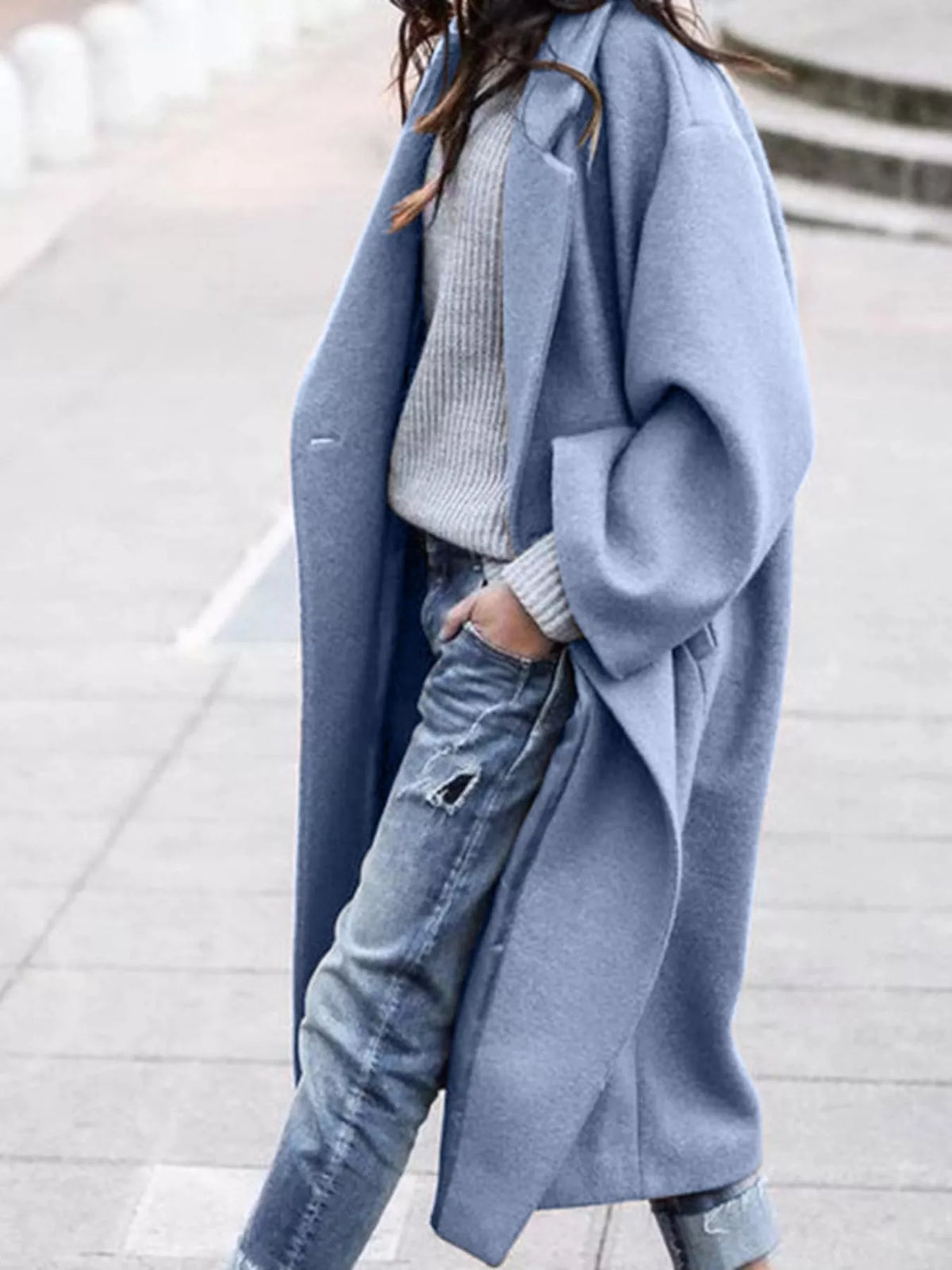 Manteau long ample à manches larges — Amielle Paris