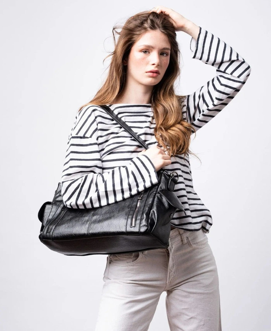 Yvienne — Sac souple à poches zippées — Amielle Paris