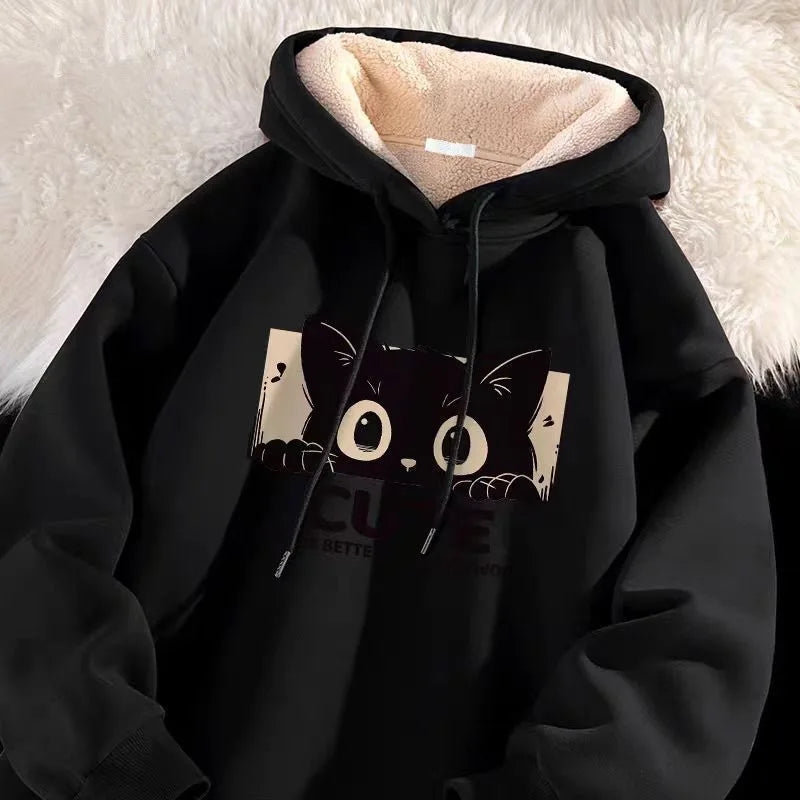 Blair — Sweat à capuche motif chat — vue 2