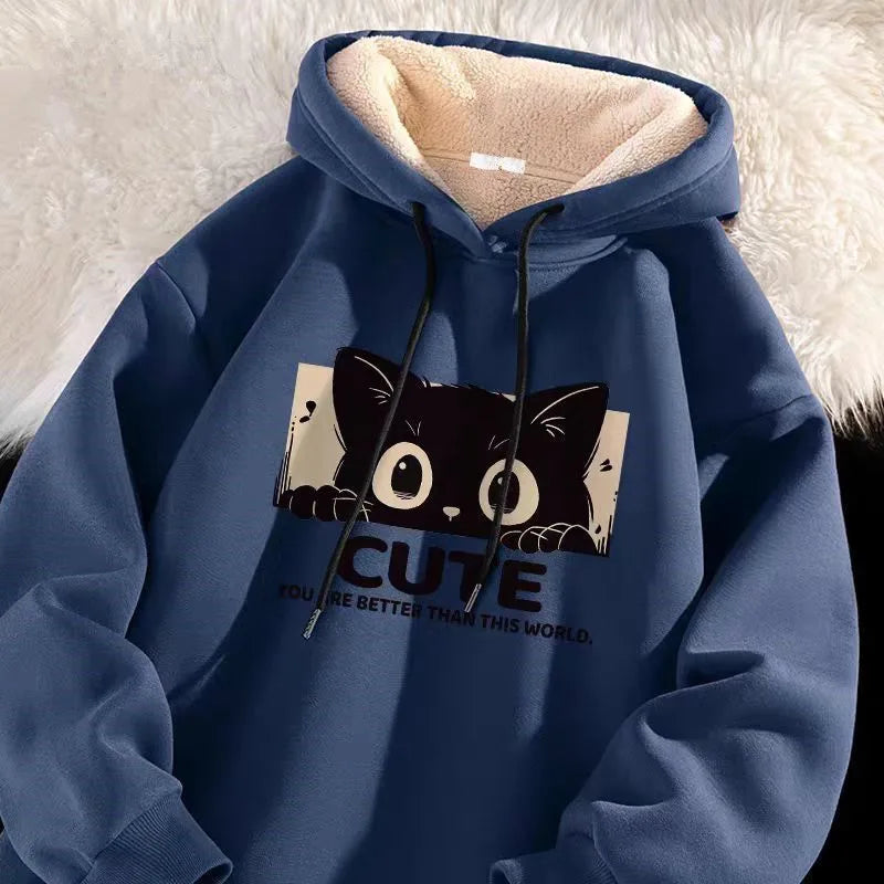 Blair — Sweat à capuche motif chat — vue 6