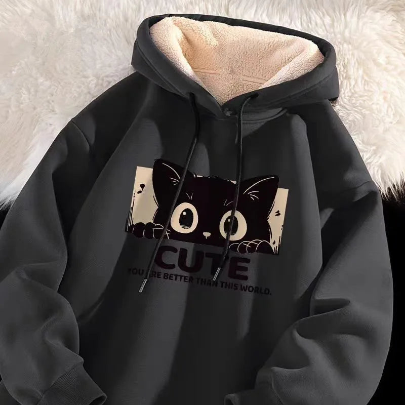 Blair — Sweat à capuche motif chat — vue 5