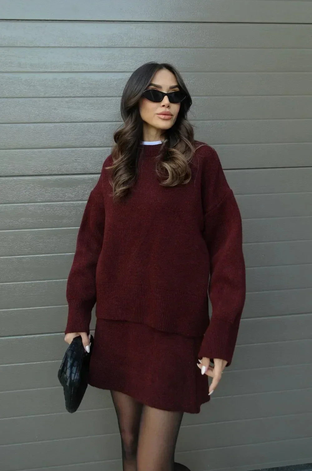 Vivian — Ensemble pull et jupe assortie — Amielle Paris