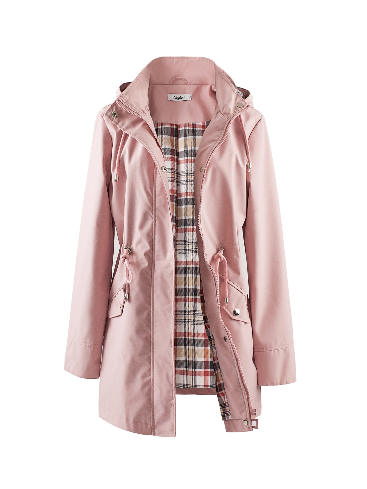 Parka doublée à capuche et taille à cordon — Amielle Paris