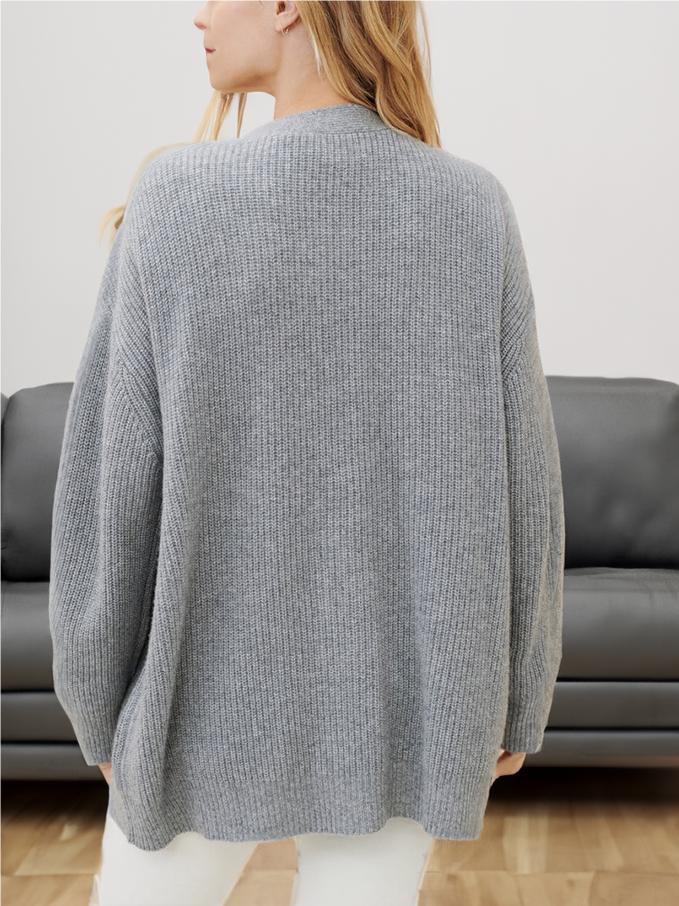 Gilet ample côtelé à coupe cocon — Amielle Paris