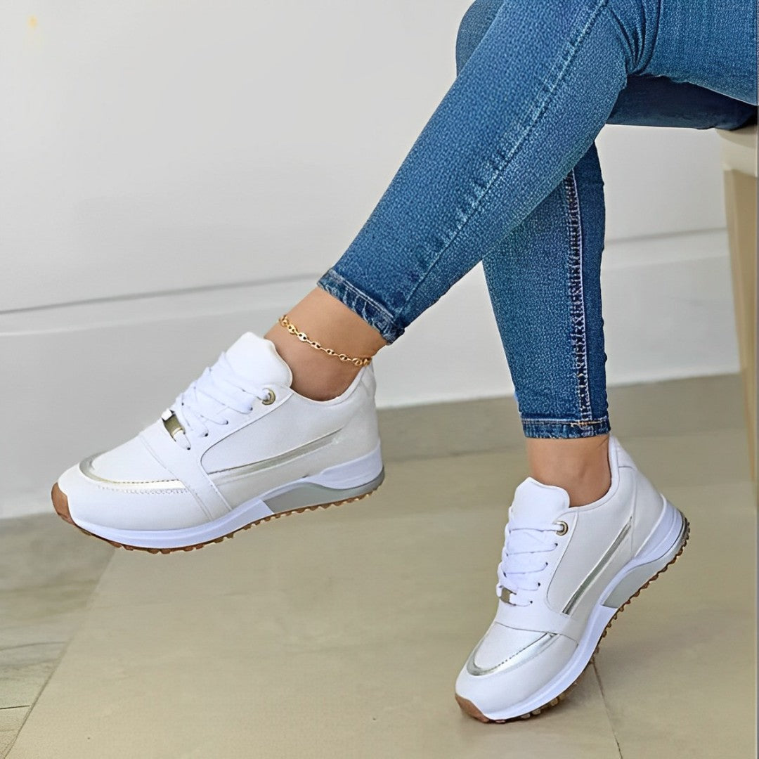 Baskets compensées à lacets — Amielle Paris