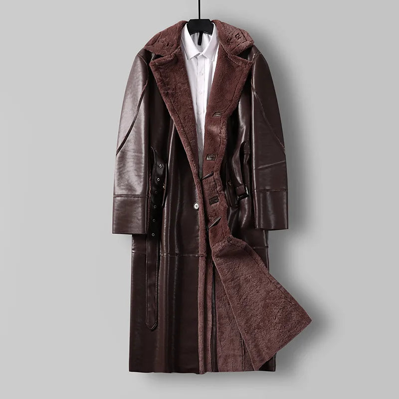 Clemens — Manteau long doublé pour homme — vue 3