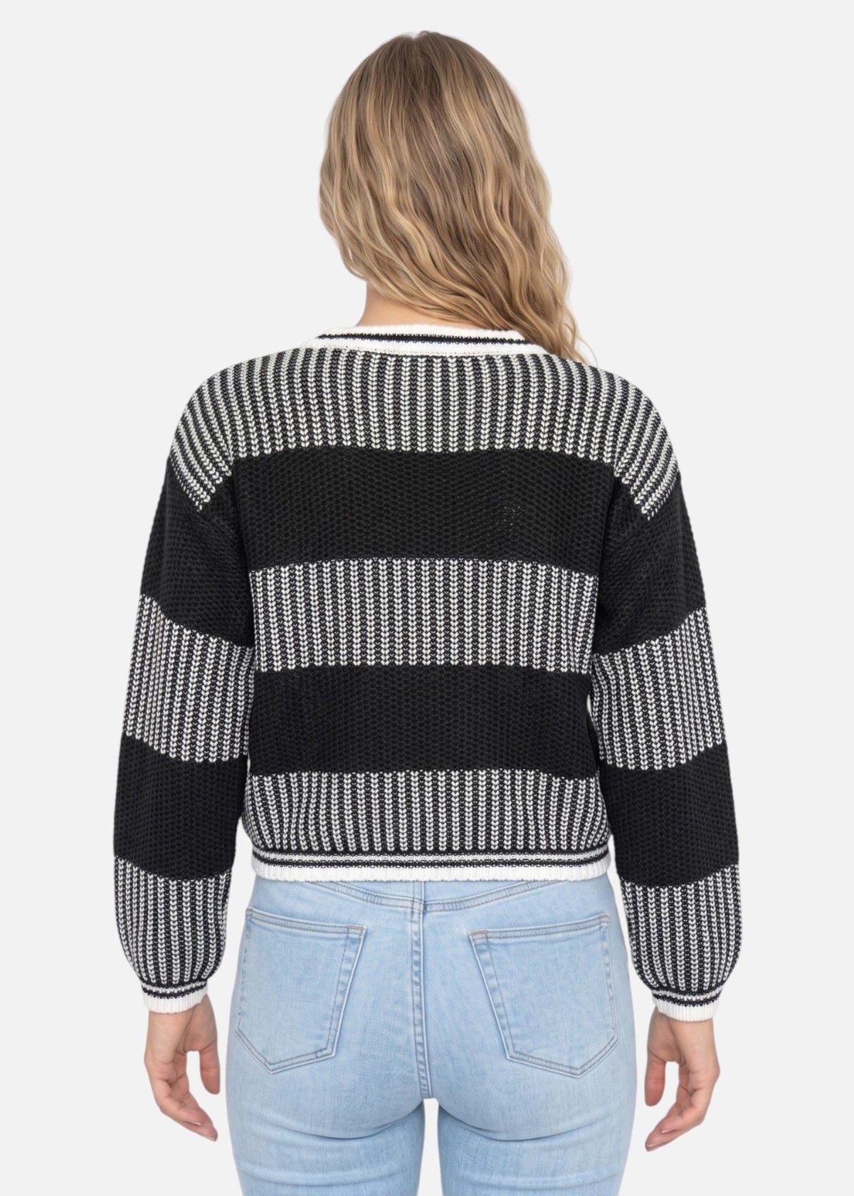 Pull rayé à col rond — Anaëlle — Amielle Paris