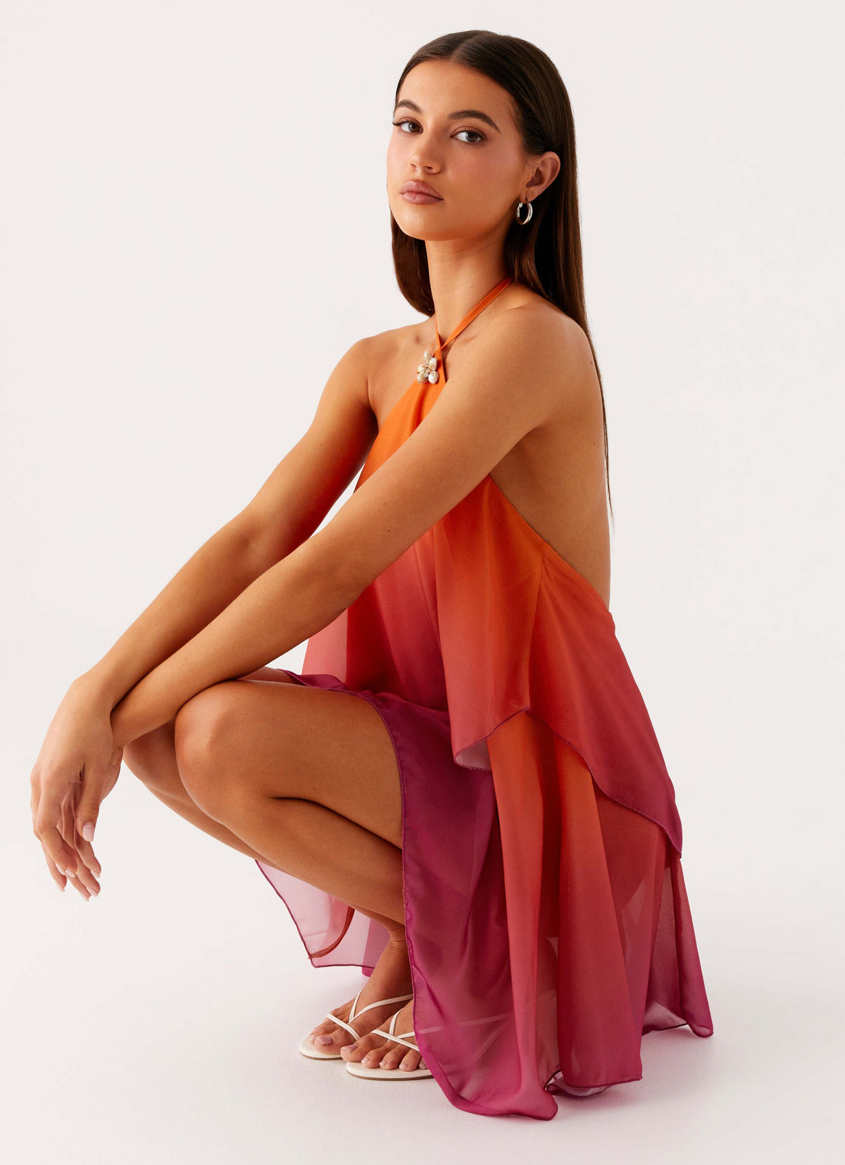 Juliana — Robe courte dégradée à dos nu — Amielle Paris