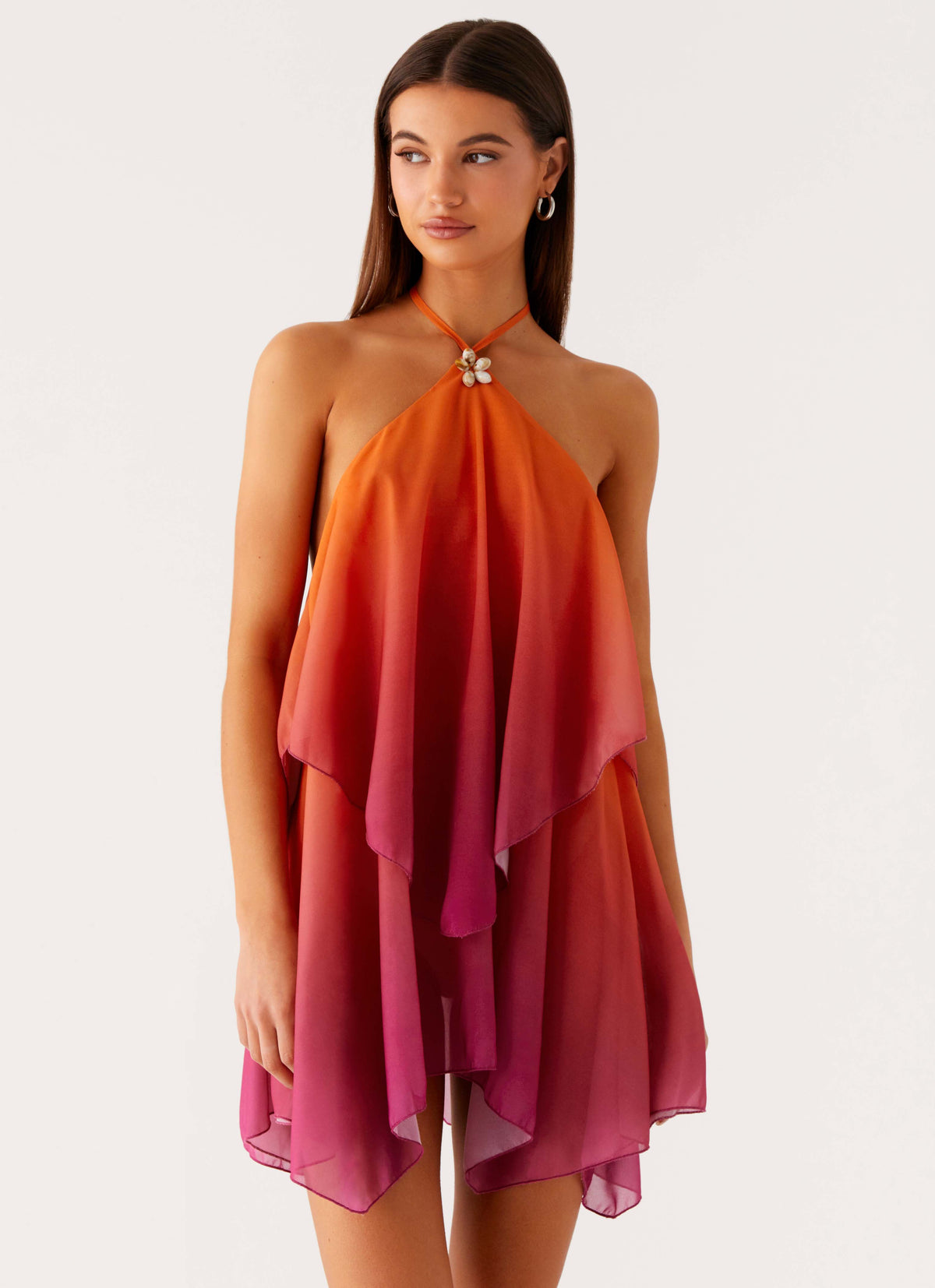 Juliana — Robe courte dégradée à dos nu — Amielle Paris