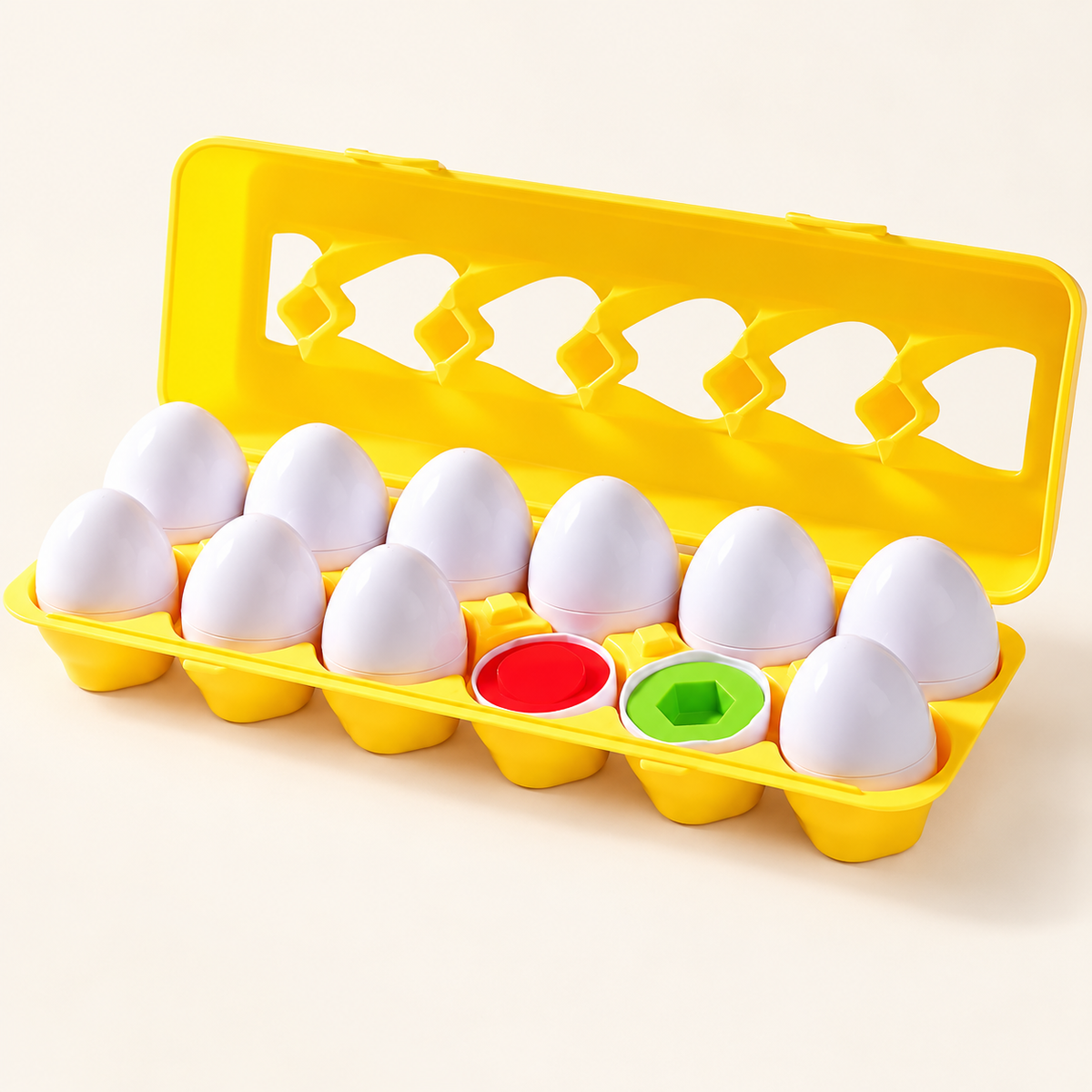 Œufs à associer par couleur et forme — lot de 12 — vue 1