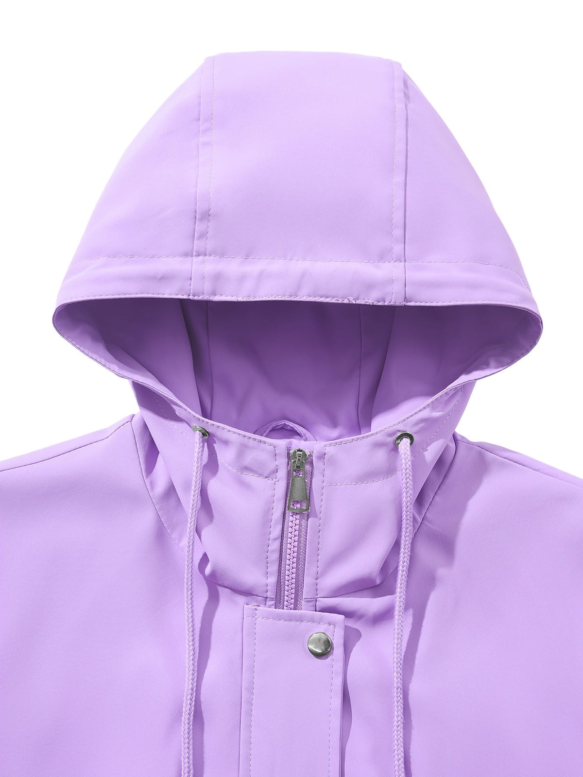 Parka zippée à capuche et cordon à la taille — Amielle Paris