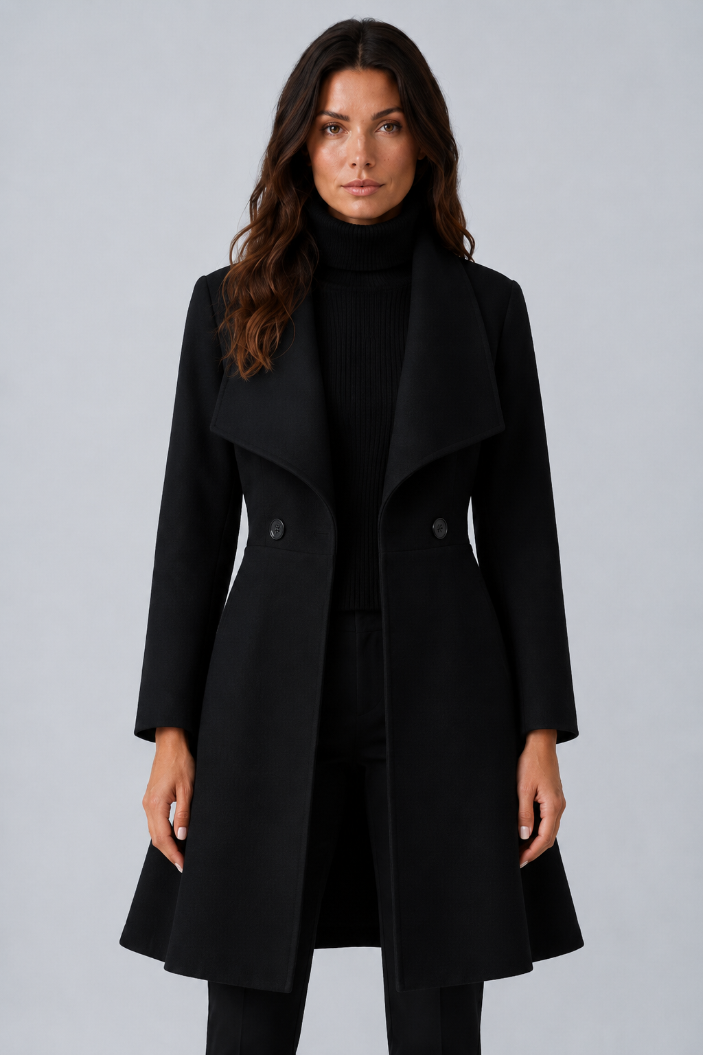 Manteau cintré à col châle — Gorginia — Amielle Paris
