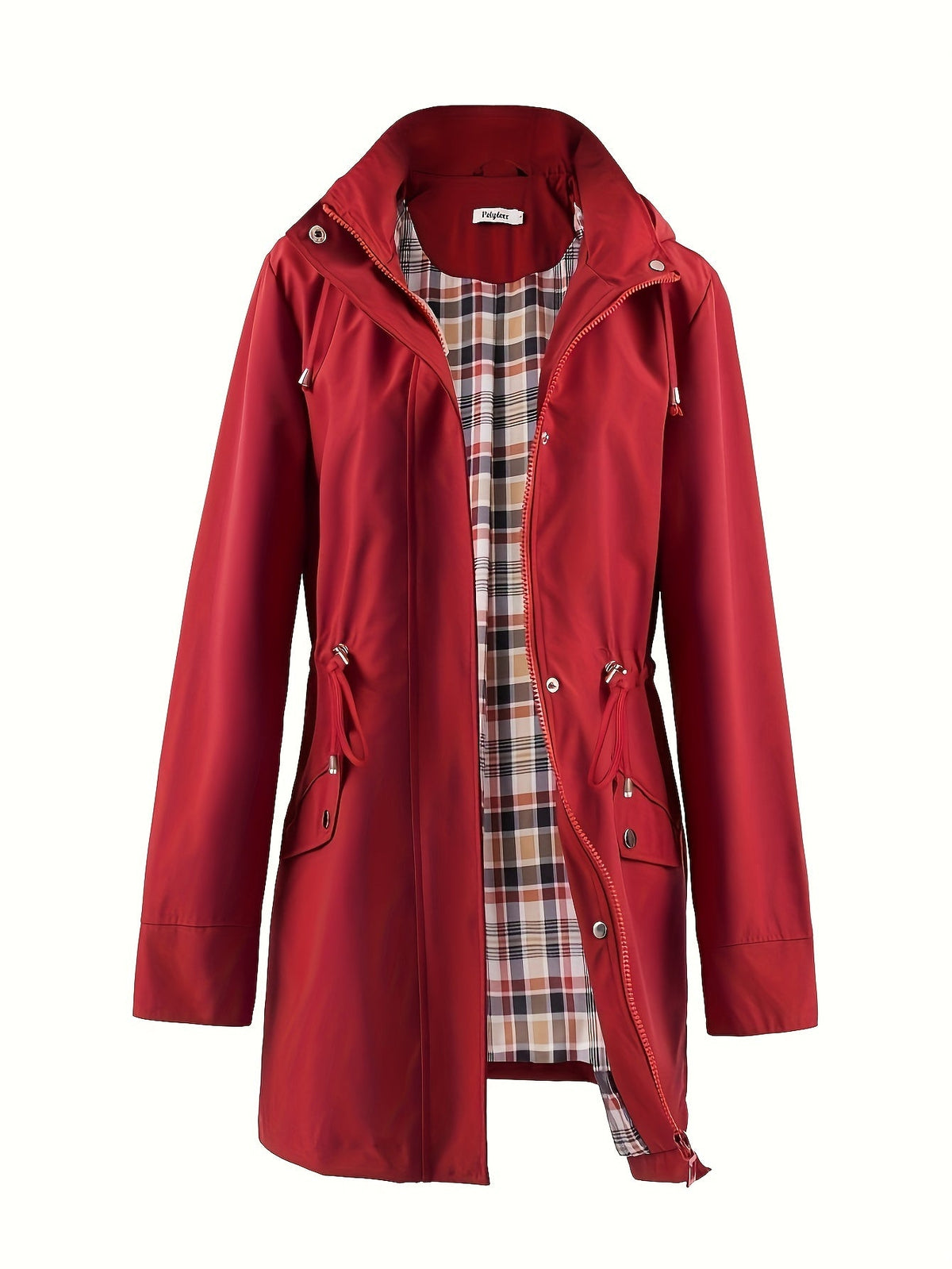 Parka doublée à capuche et taille à cordon — Amielle Paris