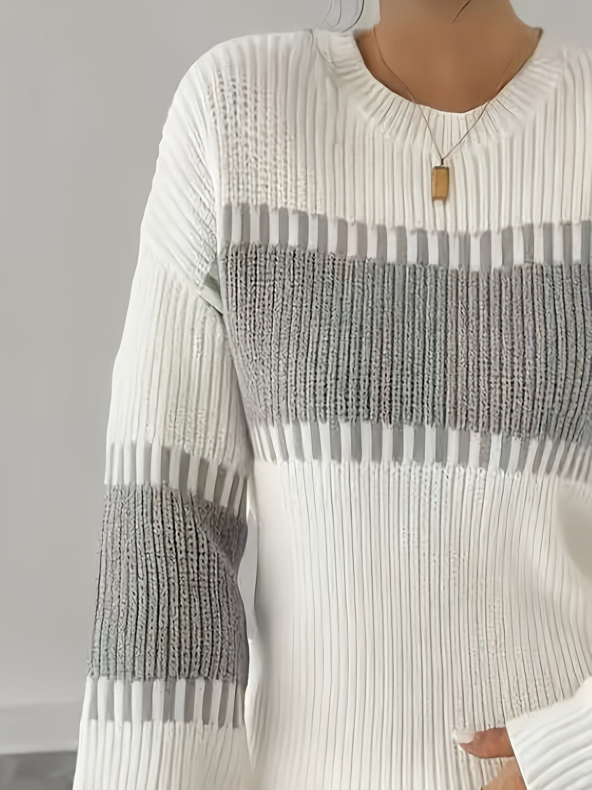 Margaux | Pull rayé à épaules tombantes — Amielle Paris