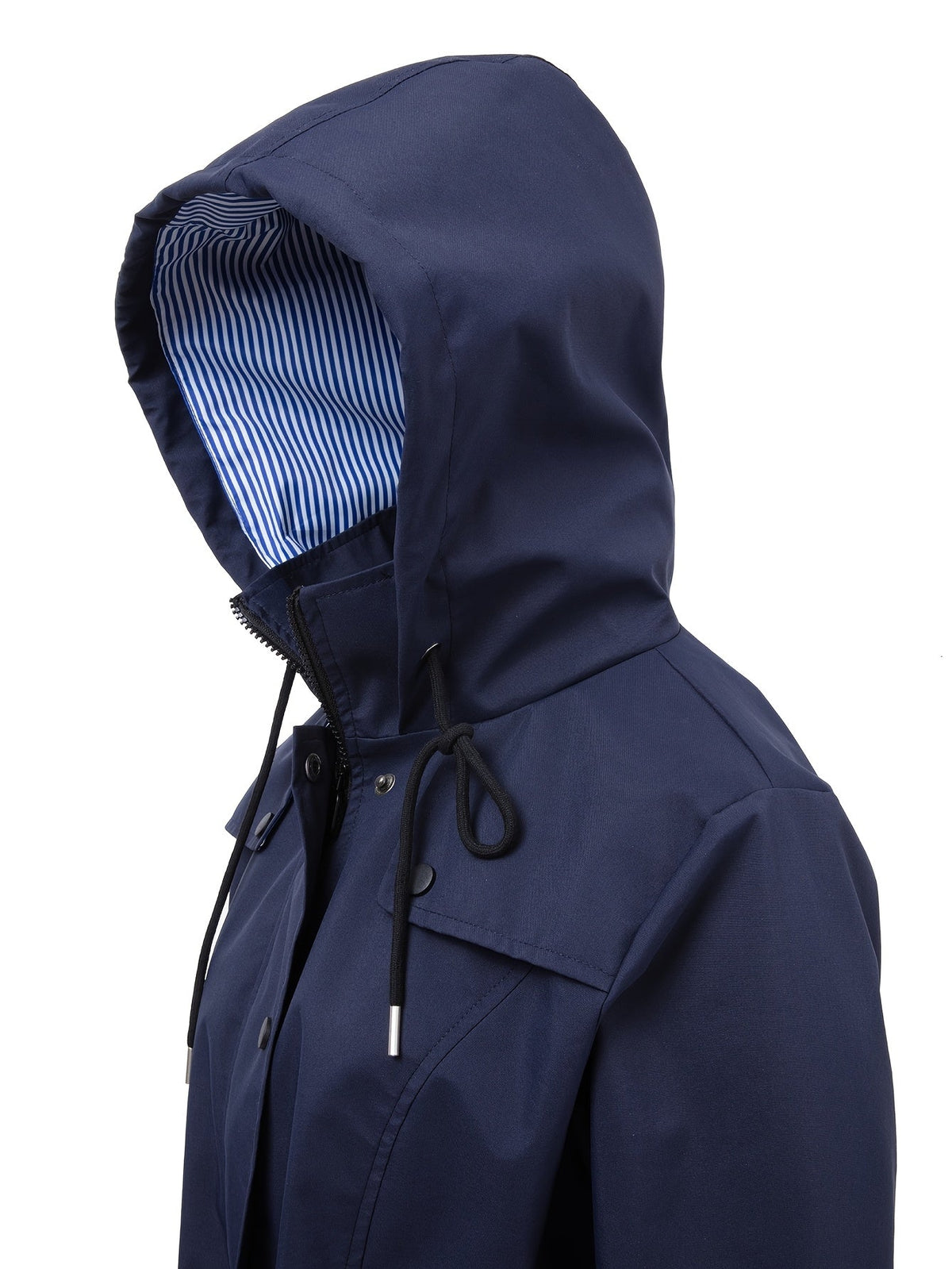 Parka longue à capuche et taille ajustable — Amielle Paris