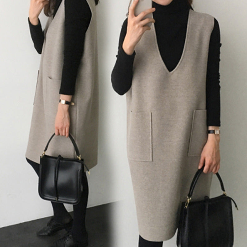 Row — Gilet mi-long réversible — Amielle Paris