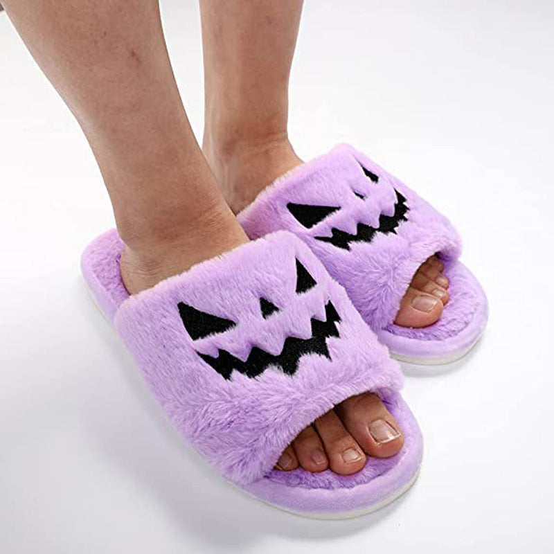 Pumpkin Grin — Chaussons ouverts citrouille — vue 9
