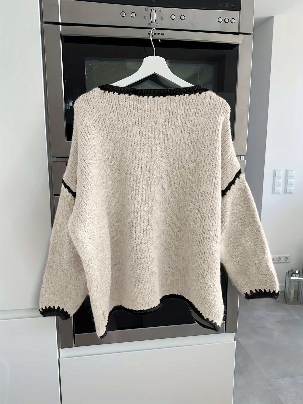 Colette | Pull en grosse maille à col bateau — Amielle Paris