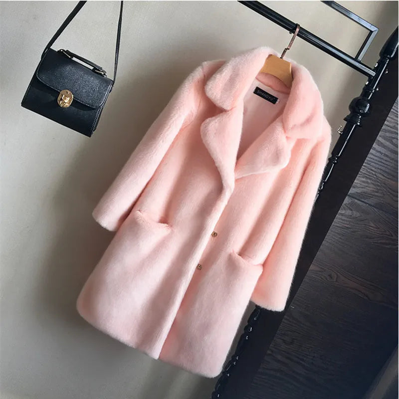 Duffy — Manteau duveteux à col revers — vue 3