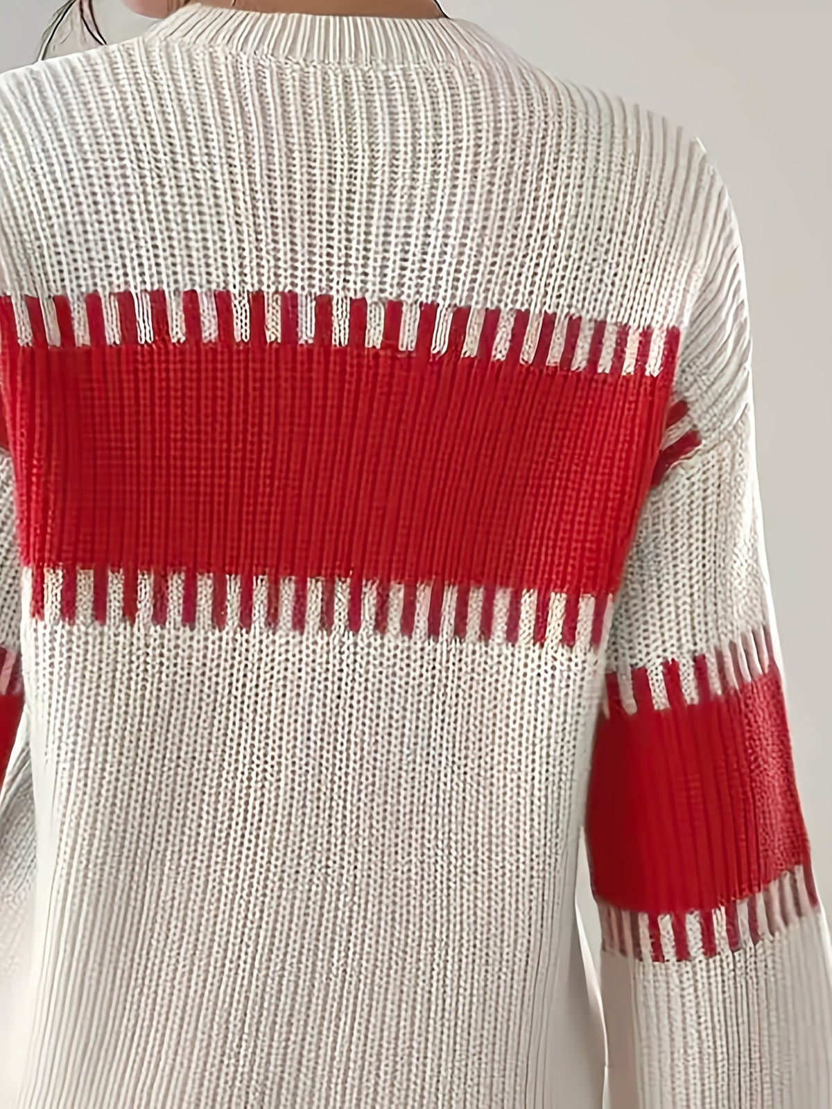Margaux | Pull rayé à épaules tombantes — Amielle Paris