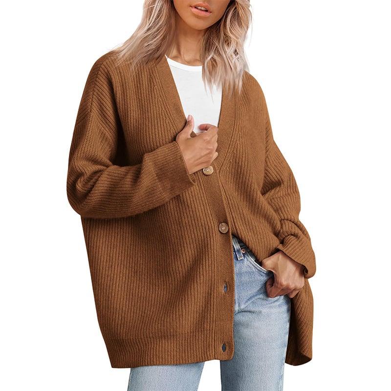 Gilet ample côtelé à coupe cocon — Amielle Paris
