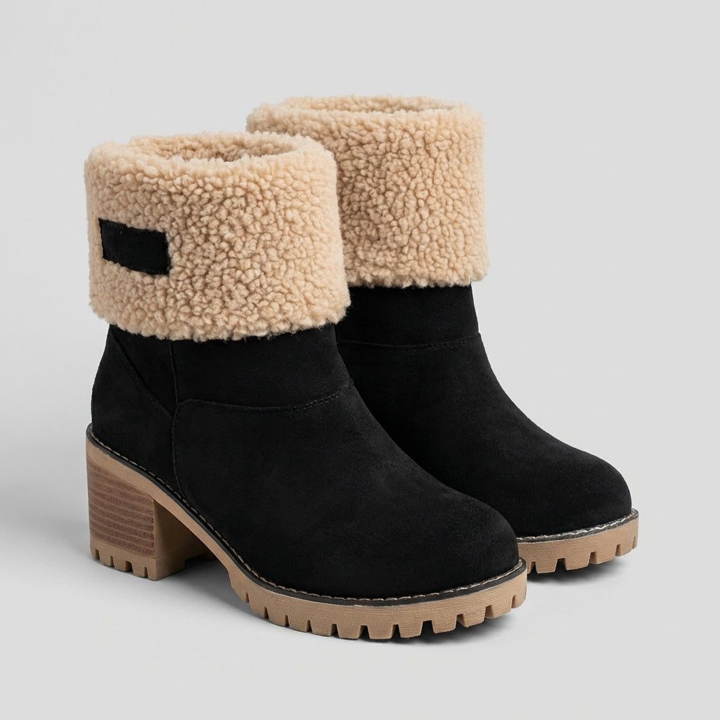 Bottines doublées en polaire à semelle crantée — Amielle Paris
