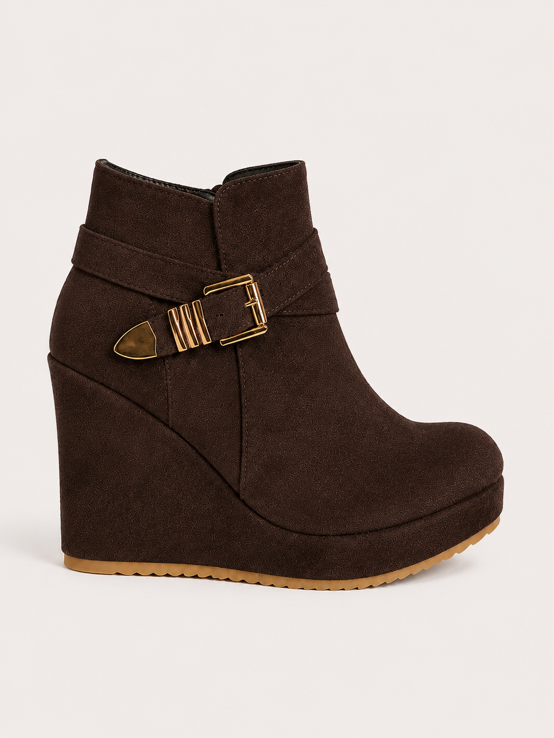 Bottines compensées à boucle Édith — Amielle Paris