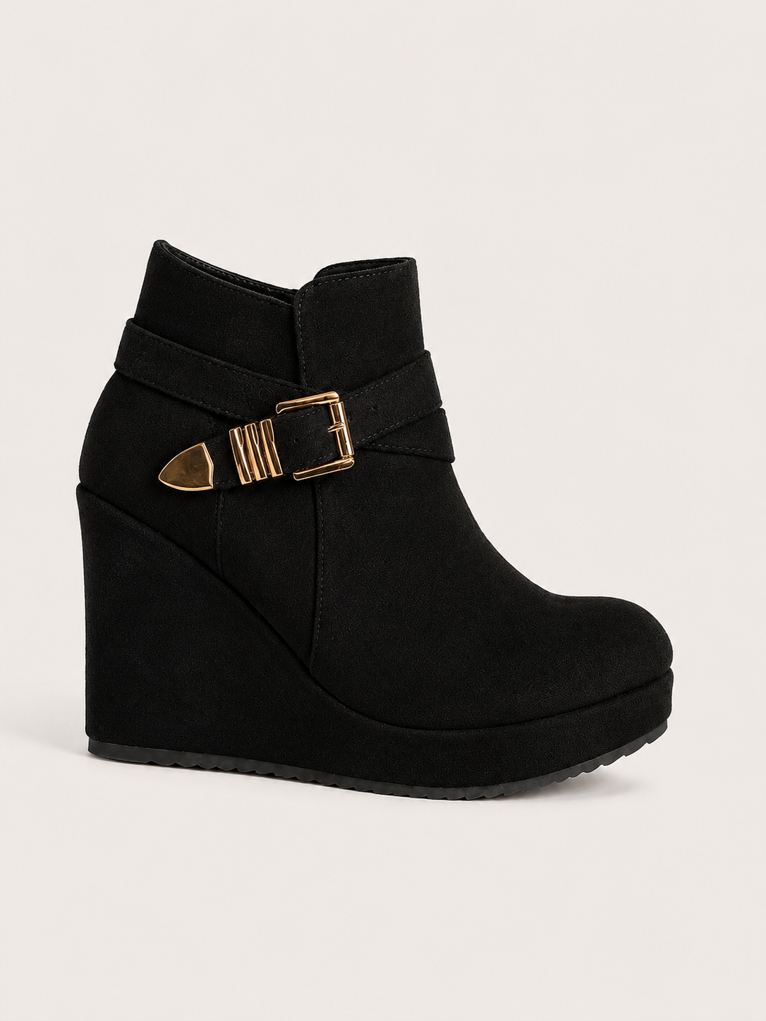 Bottines compensées à boucle Édith — Amielle Paris