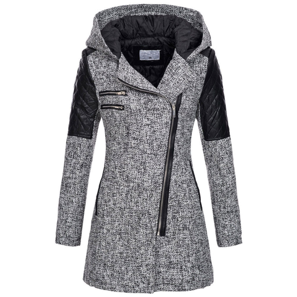 Eloisa — Manteau long à manches matelassées — Amielle Paris