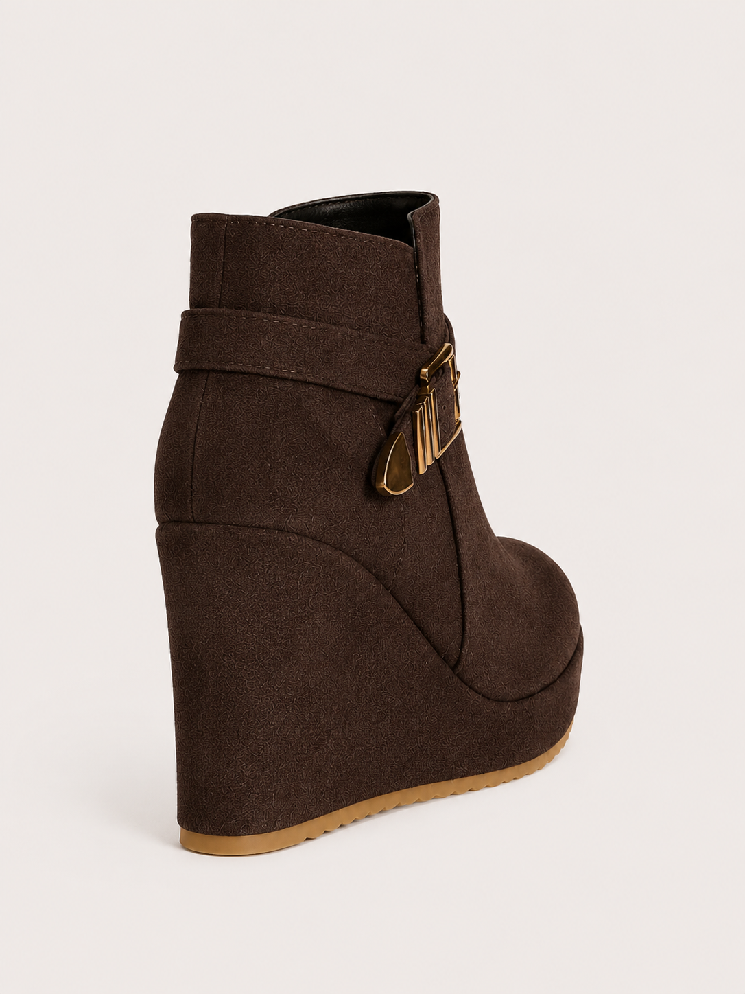 Bottines compensées à boucle Édith — Amielle Paris