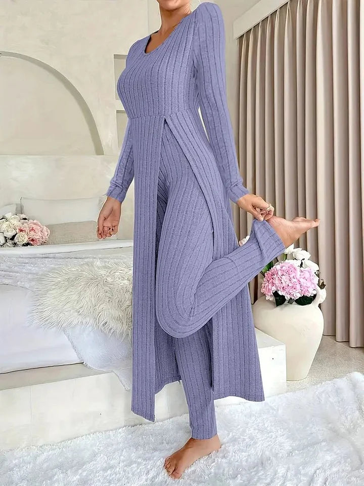 Bella — Ensemble robe côtelée et legging — Amielle Paris