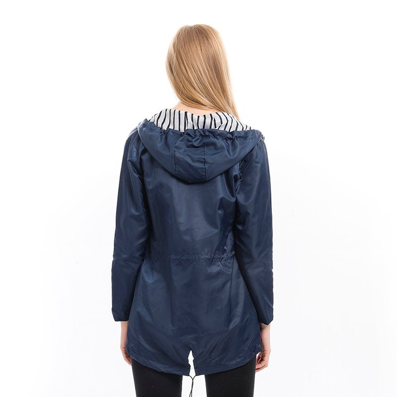 Quinn — Parka longue à capuche et taille réglable — Amielle Paris