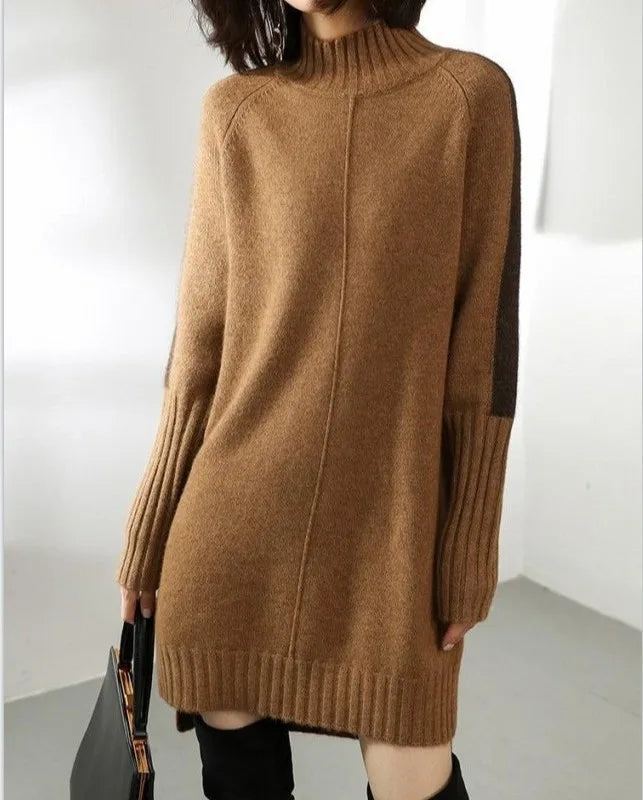 Gemma — Robe pull à col montant — vue principale