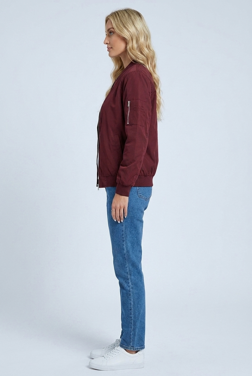 Zoé — Bomber court zippé — Amielle Paris