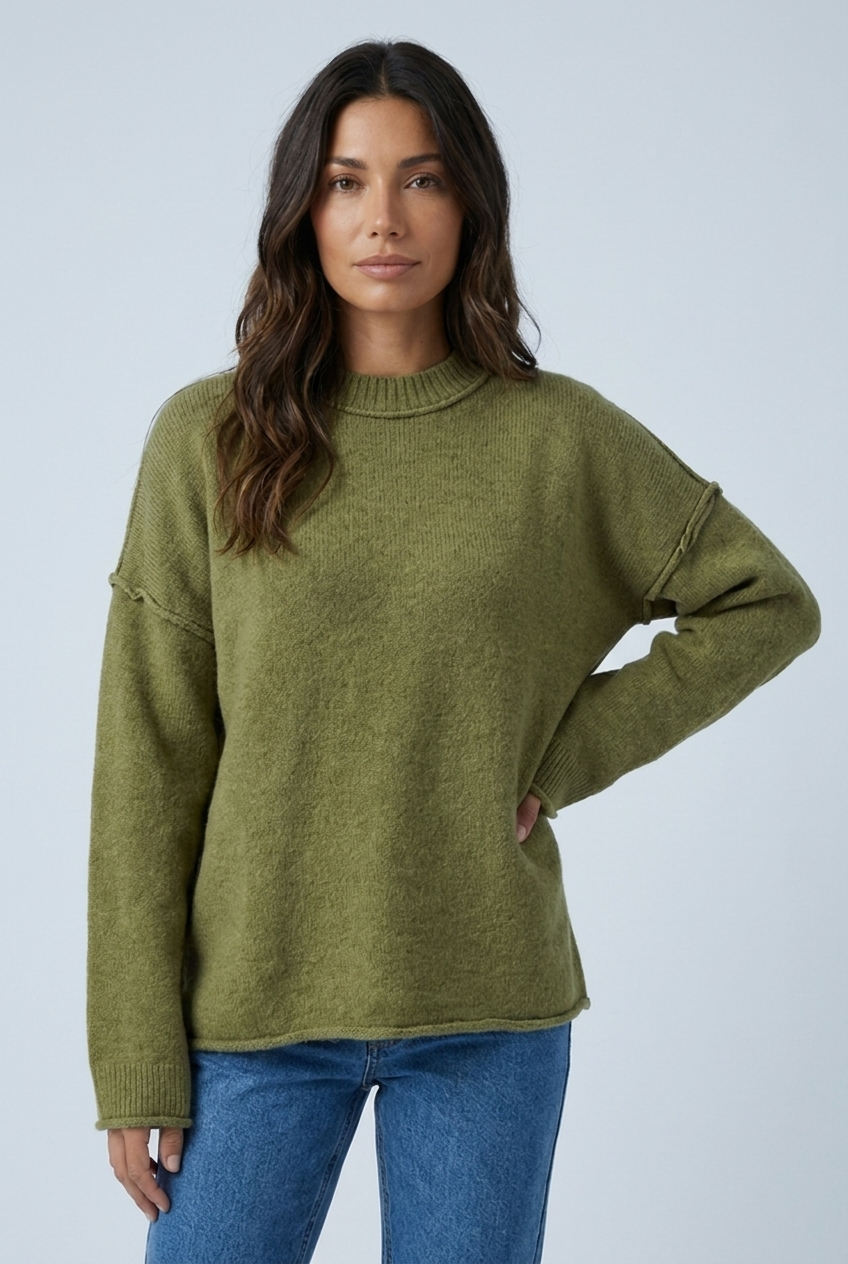 Pull ample à coutures apparentes — Juliette — Amielle Paris