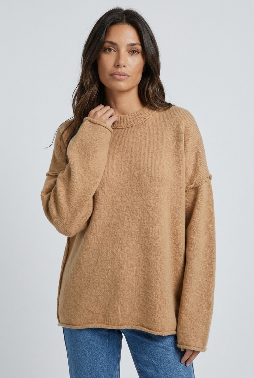Pull ample à coutures apparentes — Juliette — Amielle Paris