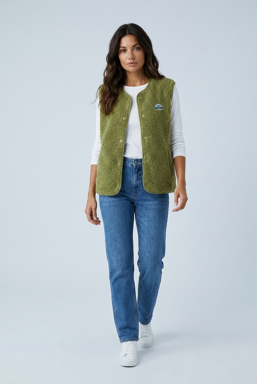 Gilet sans manches en polaire — Louise — Amielle Paris