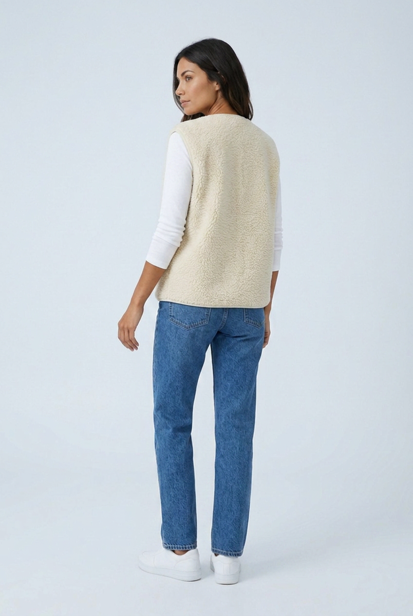 Gilet sans manches en polaire — Louise — Amielle Paris
