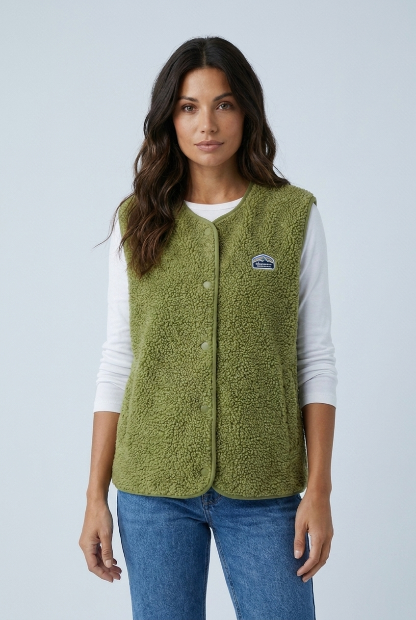 Gilet sans manches en polaire — Louise — Amielle Paris