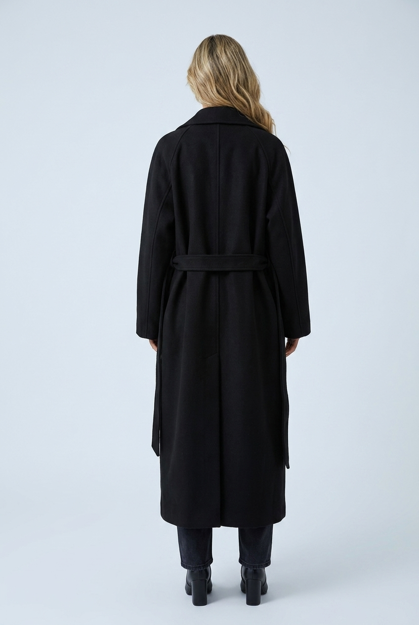 Manteau long ample ceinturé — Isabelle — Amielle Paris