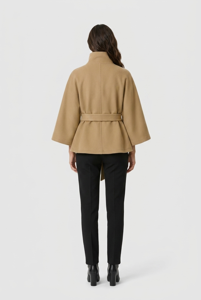 Manteau cape ceinturé — Ivana — Amielle Paris