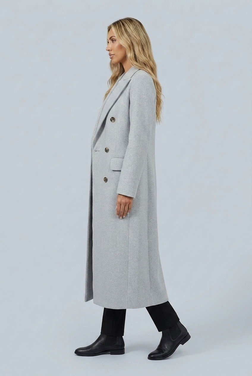 Manteau long croisé — Colette — Amielle Paris