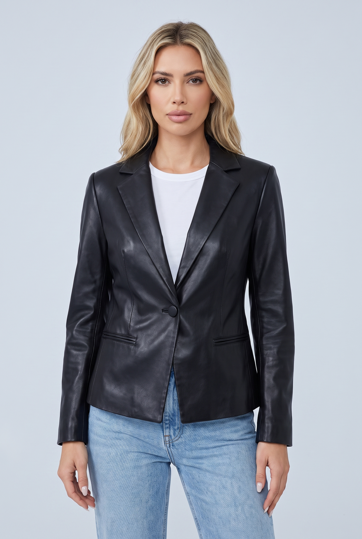 Clara — Blazer cintré à un bouton — Amielle Paris