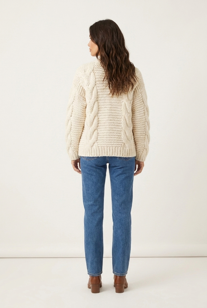 Cardigan en grosse maille Ambre — Amielle Paris