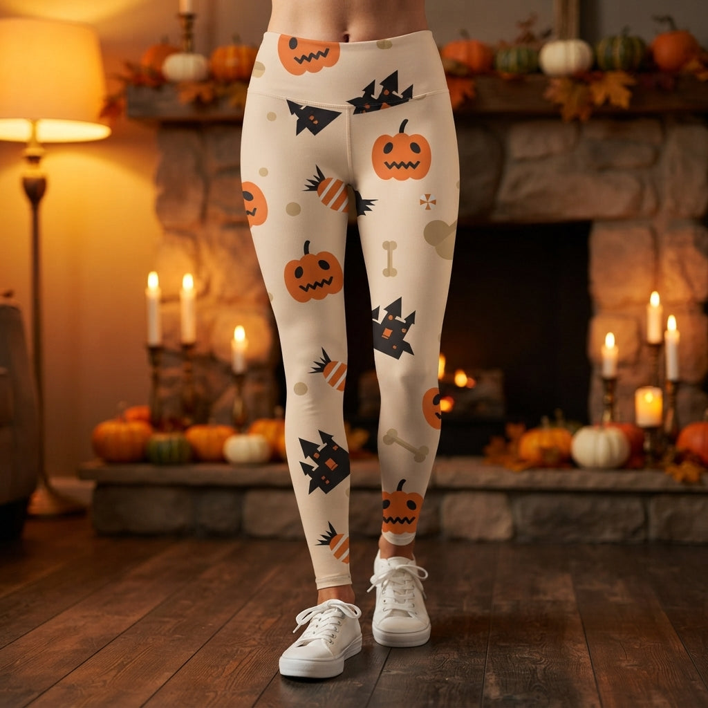 Pumpkin Prowl — Legging imprimé Halloween — vue principale