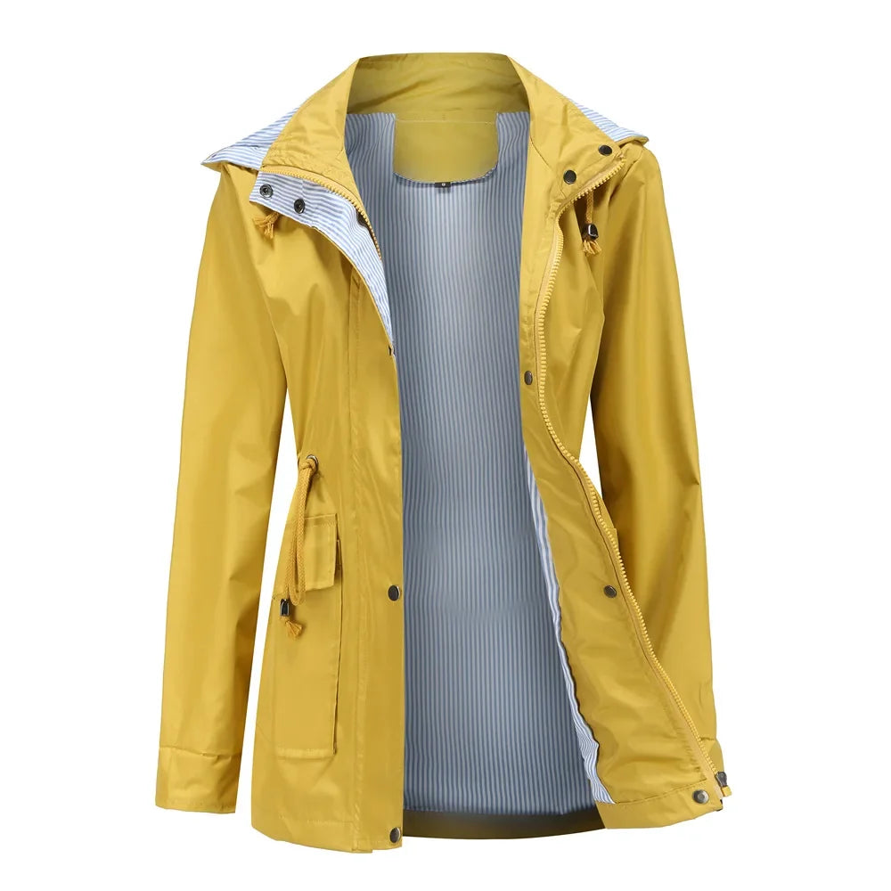 Parka à capuche amovible et taille ajustable — Amielle Paris