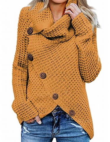 Pull à col bénitier et base asymétrique — Amielle Paris