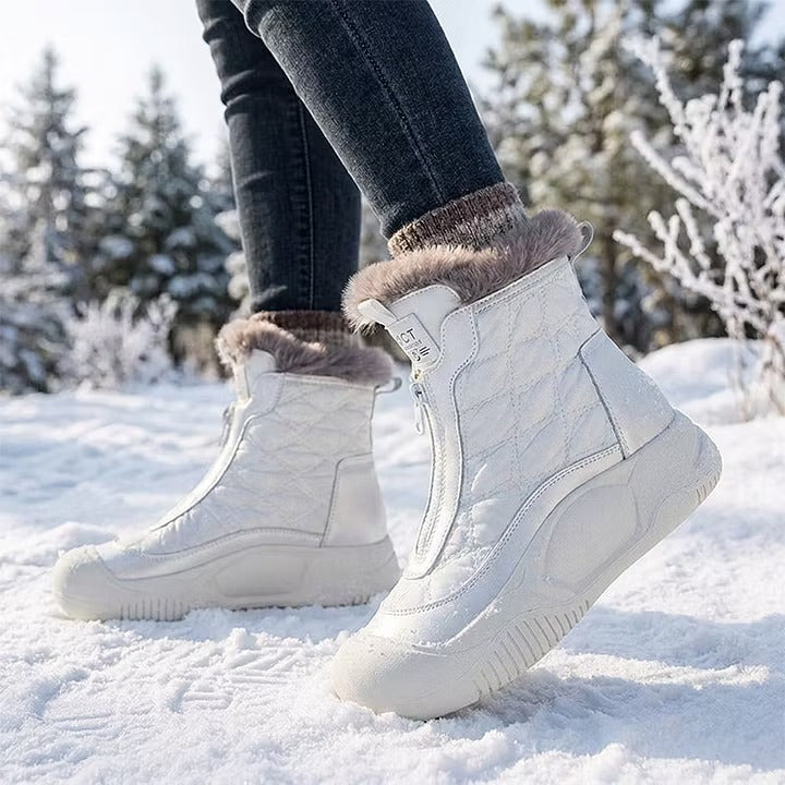 Ava — Bottes d’hiver rétro à doublure duveteuse — Amielle Paris